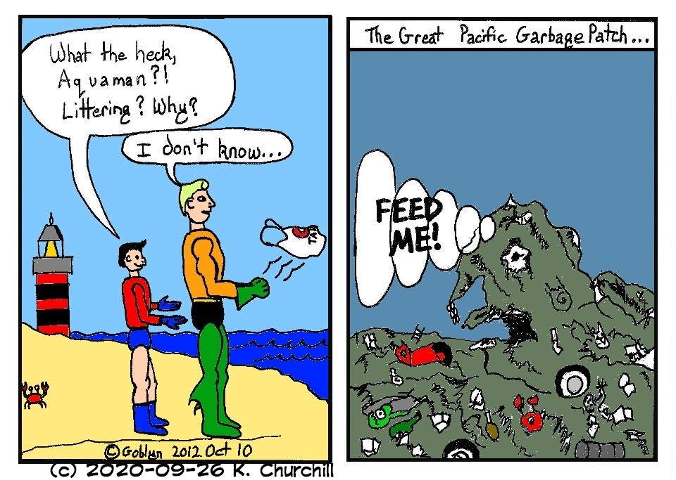 Aquaman vs Great Pacific Garbage Patch