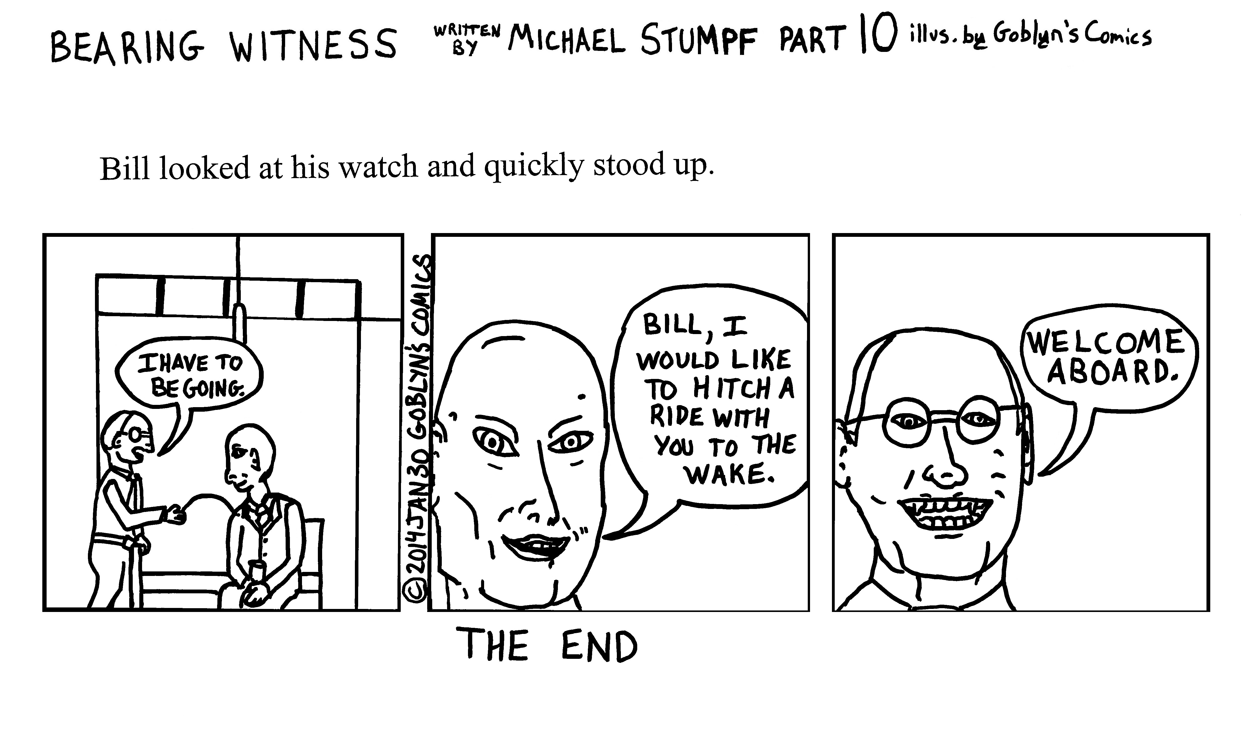 Bearing Witness by Michael Stumpf, illustrated by Goblyn's Comics Part 10
